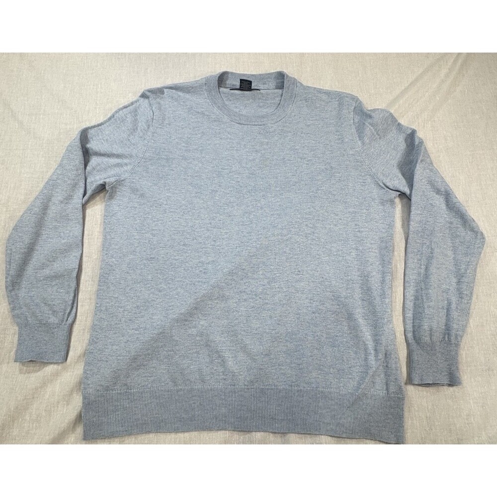 Christian Lacroix Mens Light Blue Pullover Cotton Blend Sweater Size M